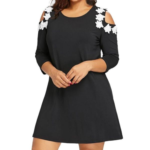chamsgend womans women plus size solid applique strapless three quarter sleeve mini dress woman dress 2018 c30829, Black;gray
chamsgend womans women plus size solid applique strapless three quarter sleeve mini dress woman dress 2018 c30829, Black;gray