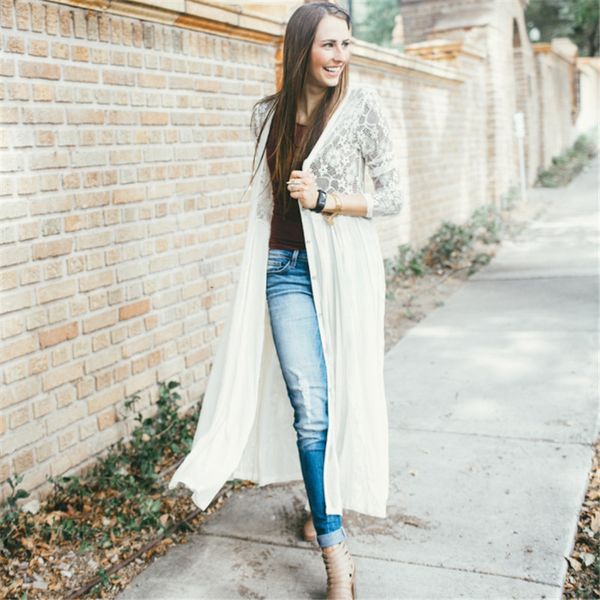 white lace lace beach dress chiffon single-breasted tunic women beach wear swim suit cover-ups long kimono cardigan
white lace lace beach dress chiffon single-breasted tunic women beach wear swim suit cover-ups long kimono cardigan