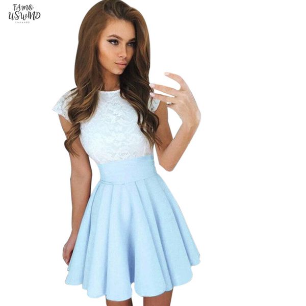summer fashion women dress 2020 casual lace party cocktail mini dress ladies summer short sleeve skater dresses cute new, Black;gray
summer fashion women dress 2020 casual lace party cocktail mini dress ladies summer short sleeve skater dresses cute new, Black;gray