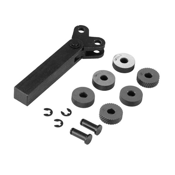 dual wheel knurling tool kit 7pcs 0.5mm 1mm 2mm wheel linear pitch knurl set steel lathe cutter knurling tool set
dual wheel knurling tool kit 7pcs 0.5mm 1mm 2mm wheel linear pitch knurl set steel lathe cutter knurling tool set