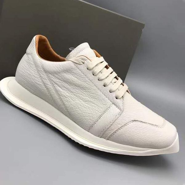 men casual shoes leather black white sneaker male soft leather trainers men 18#22/20d50