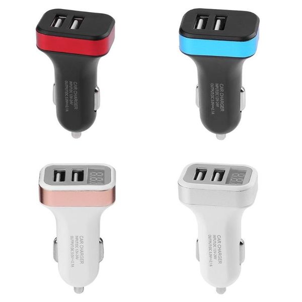 2.1a dual usb car charger adapter led voltage current detector for phone cigarette lighter car charger power adapter styling
2.1a dual usb car charger adapter led voltage current detector for phone cigarette lighter car charger power adapter styling
