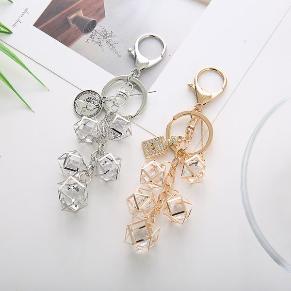 fashion geometric shape key chain new keychain for women bag car pendant key holder porte clef king ring 000sl, Silver
fashion geometric shape key chain new keychain for women bag car pendant key holder porte clef king ring 000sl, Silver