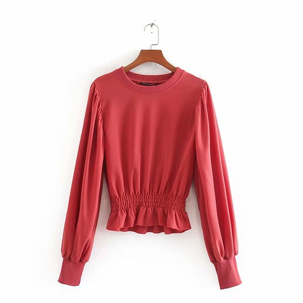 2020 new women sweet candy color elastic waist casual slim sweatershirts ladies basic o neck lantern sleeve hoodies h112, Black
2020 new women sweet candy color elastic waist casual slim sweatershirts ladies basic o neck lantern sleeve hoodies h112, Black