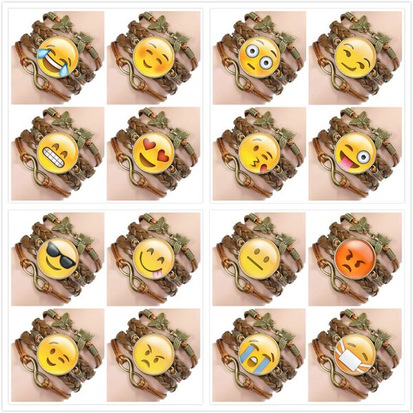 emoji bracelet expression braided retro combination time gem bracelets fashion girl woman chain charms leather cord jewelry 16 style, Red;brown
emoji bracelet expression braided retro combination time gem bracelets fashion girl woman chain charms leather cord jewelry 16 style, Red;brown