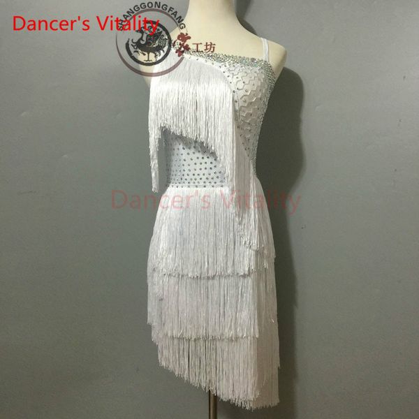 dancer's vitality new brand tassel harness back v opening latin dance dress women samba salsa tango dress for vestido de festa, Black;red
dancer's vitality new brand tassel harness back v opening latin dance dress women samba salsa tango dress for vestido de festa, Black;red