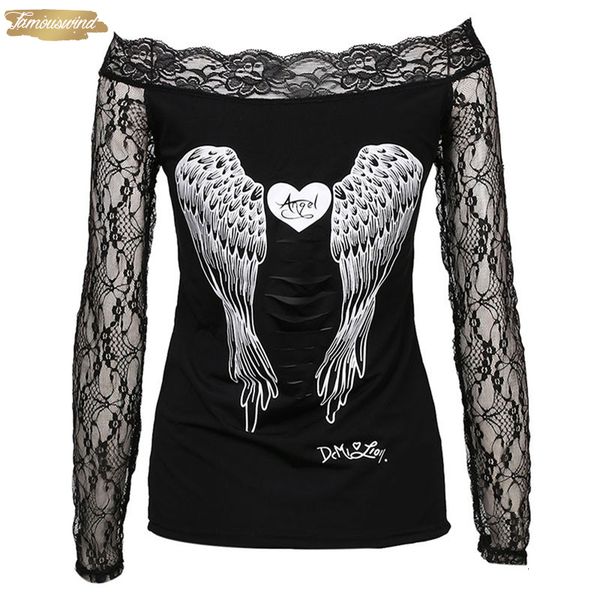 blouses women angel wings back printing long sleeve prints shirt casual lace off shoulder blouse cotton, White
blouses women angel wings back printing long sleeve prints shirt casual lace off shoulder blouse cotton, White