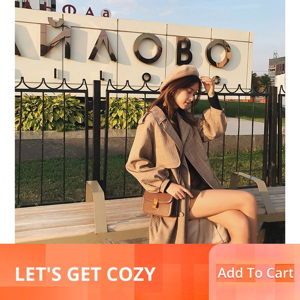 mishow women 2018 women plaid mid-long coat long sleeve overcoat loose outwear female spring autumn trench coats mx18c7334, Tan;black
mishow women 2018 women plaid mid-long coat long sleeve overcoat loose outwear female spring autumn trench coats mx18c7334, Tan;black