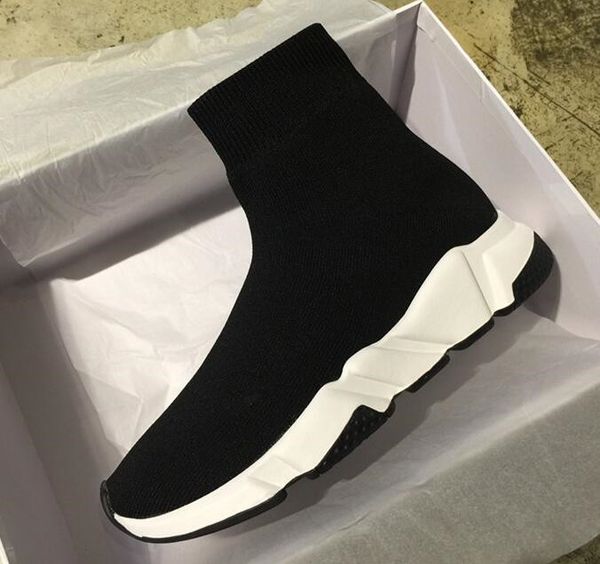 2019 new paris speed trainers knit sock shoe original luxury designer mens womens sneakers high casual shoes with box, Black
2019 new paris speed trainers knit sock shoe original luxury designer mens womens sneakers high casual shoes with box, Black