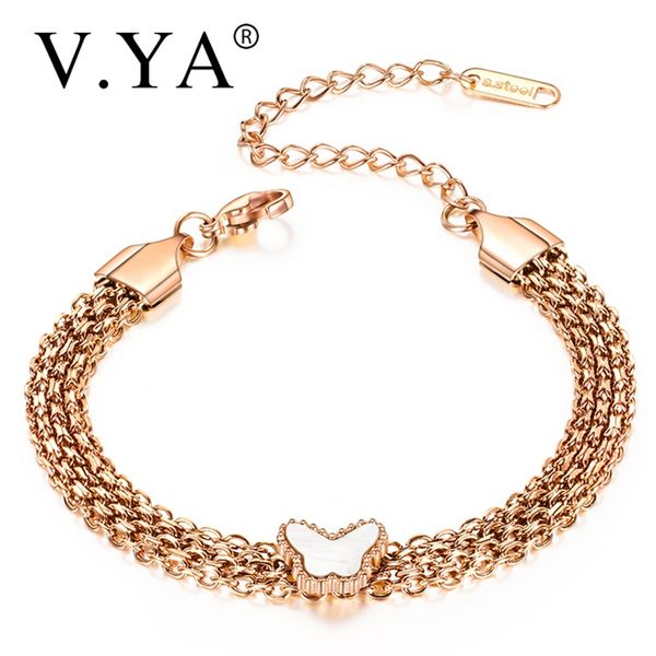v.ya women bracelet stainless steel butterfly hand jewelry titanium steel ladies bracelet adjustable bracelets for female gifts, Golden;silver
v.ya women bracelet stainless steel butterfly hand jewelry titanium steel ladies bracelet adjustable bracelets for female gifts, Golden;silver