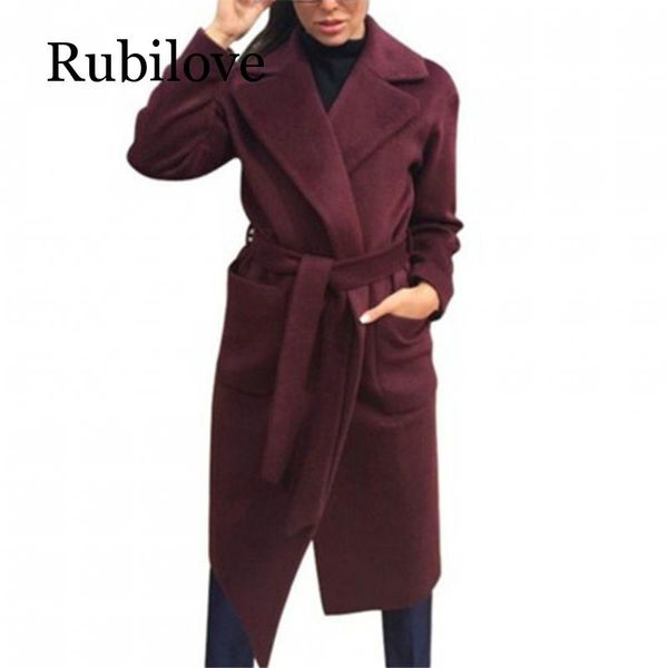 rubilove women's jackets & coats medium-long belt wool & blends coat turn-down collar solid color pockets parka, Black
rubilove women's jackets & coats medium-long belt wool & blends coat turn-down collar solid color pockets parka, Black