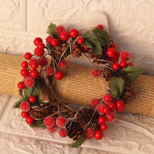 christmas decorative wreath with led string light artificial berries and pine cone garland for front door window decor
christmas decorative wreath with led string light artificial berries and pine cone garland for front door window decor