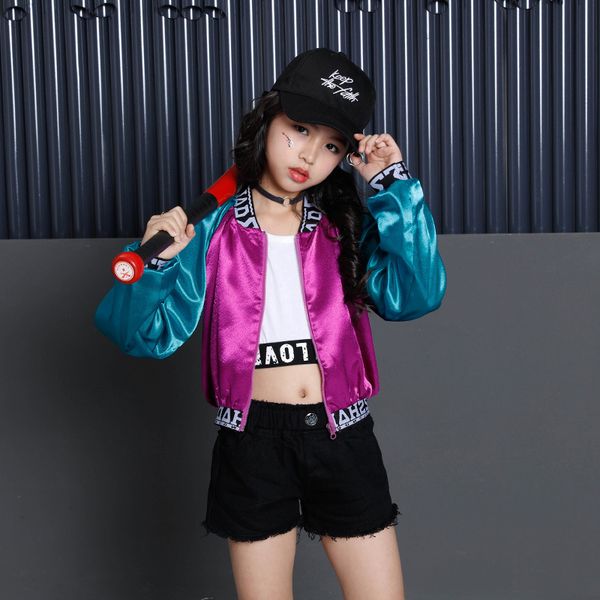 stage wear kids hip hop costume dance clothes for girls color block jacket crop tank shorts ballroom dancing jazz clothing streetwear, Black;red
stage wear kids hip hop costume dance clothes for girls color block jacket crop tank shorts ballroom dancing jazz clothing streetwear, Black;red