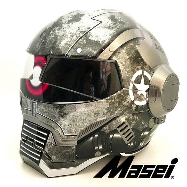2019 bright gray zaku army war machine masei ironman iron man helmet motorcycle helmet retro half helmet open face 610 abs
2019 bright gray zaku army war machine masei ironman iron man helmet motorcycle helmet retro half helmet open face 610 abs