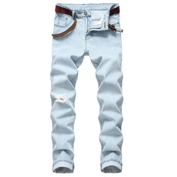 men's jeans men stretchy ripped skinny biker embroidery print destroyed hole taped slim fit denim scratched jean, Blue
men's jeans men stretchy ripped skinny biker embroidery print destroyed hole taped slim fit denim scratched jean, Blue