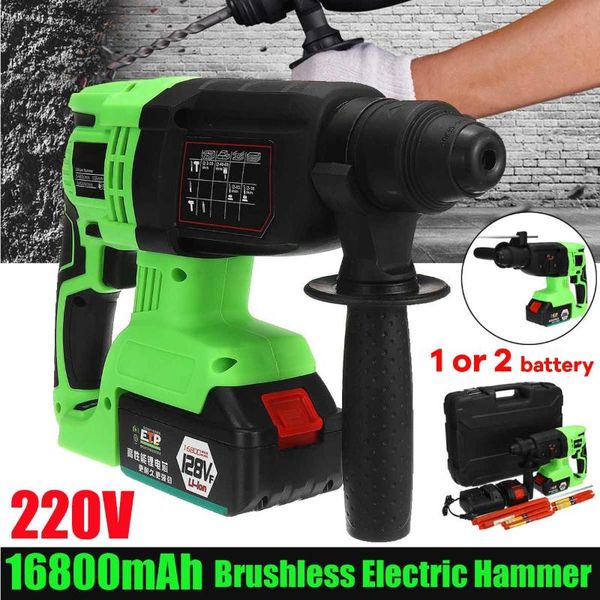 многофункциональное 220в 16800mah 128vf аккумуляторная безщеточный электрический перфоратор sds ударная дрель дрель молоток с батарея електр
многофункциональное 220в 16800mah 128vf аккумуляторная безщеточный электрический перфоратор sds ударная дрель дрель молоток с батарея електр
