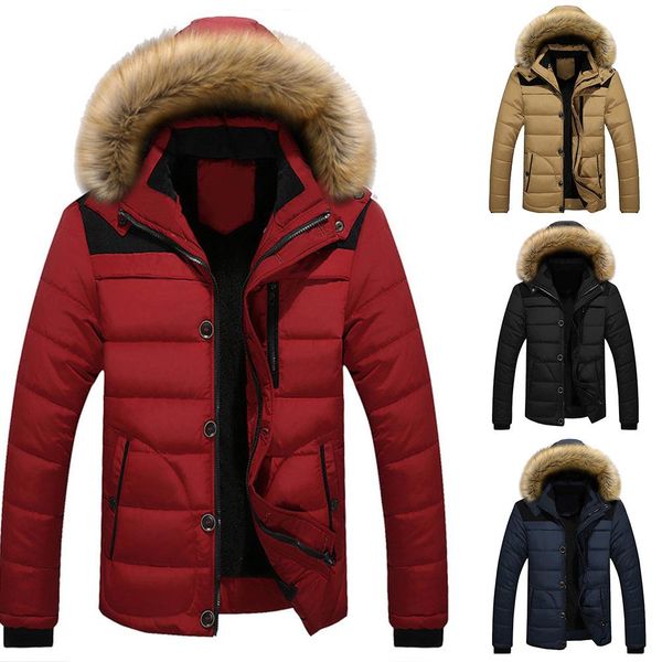fashion men winter patchwork long sleeve button zipper cotton padded coat hooded jacket cotton size m-5xl smart casual coat, Black
fashion men winter patchwork long sleeve button zipper cotton padded coat hooded jacket cotton size m-5xl smart casual coat, Black