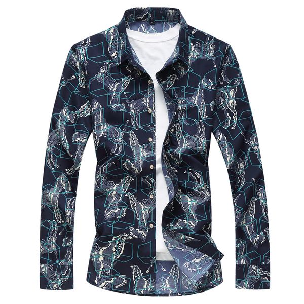 45kg-120kg autumn new men's shirt turn-down collar long sleeve button up flowers printed design hawaiian shirts 5xl 6xl 7xl, White;black
45kg-120kg autumn new men's shirt turn-down collar long sleeve button up flowers printed design hawaiian shirts 5xl 6xl 7xl, White;black