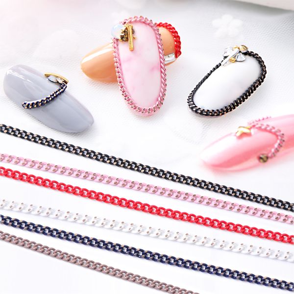 6pcs metal nail alloy chain 50cm snake bone rock punk lines rhinestones jewelry nail art decoration accessories manicure be728, Silver;gold
6pcs metal nail alloy chain 50cm snake bone rock punk lines rhinestones jewelry nail art decoration accessories manicure be728, Silver;gold