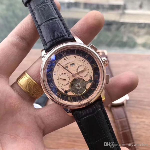 fashion mens watches mechanical automatic leather strap 42mm flywheel dial daydate wrist watch for men's montre de luxe, Slivery;brown
fashion mens watches mechanical automatic leather strap 42mm flywheel dial daydate wrist watch for men's montre de luxe, Slivery;brown
