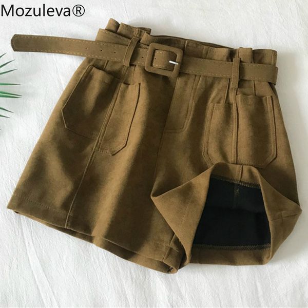 mozuleva 2019 autumn fashion solid color female shorts casual short high waist pocket sash women leisure loose wide-legged short, White;black
mozuleva 2019 autumn fashion solid color female shorts casual short high waist pocket sash women leisure loose wide-legged short, White;black