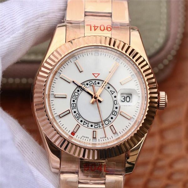 sky -01 montre de luxe 904l (24-hour function circle) 9001 automatic mechanical movement watches designer watches 70 hours power storage, Slivery;brown
sky -01 montre de luxe 904l (24-hour function circle) 9001 automatic mechanical movement watches designer watches 70 hours power storage, Slivery;brown