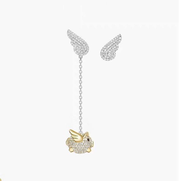 2019 korean angel wings asymmetrical cute little fying pig earrings fashion gold silver tassel piggy long earrings for women, Golden
2019 korean angel wings asymmetrical cute little fying pig earrings fashion gold silver tassel piggy long earrings for women, Golden