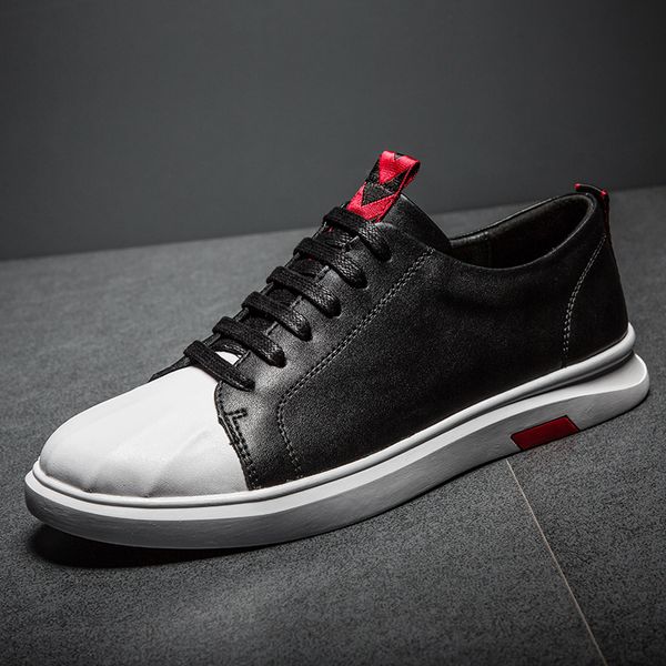2019 men's tenis sneakers outdoor breathable men casual shoes lace up classic fashion genuine leather comfortable male shoes l4, Black
2019 men's tenis sneakers outdoor breathable men casual shoes lace up classic fashion genuine leather comfortable male shoes l4, Black