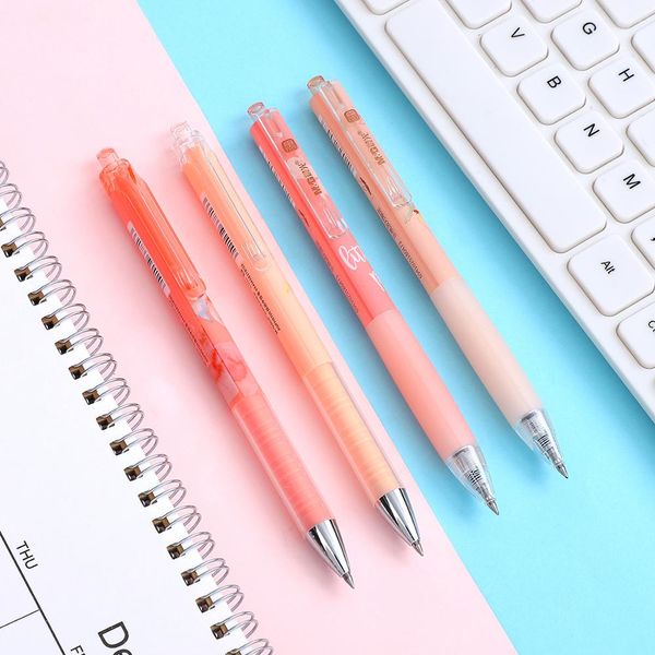 jianwu 1pc kawaii peach series limit gel pens 0.5mm black ink soft pen cute modelling type neutral pen for student stationery
jianwu 1pc kawaii peach series limit gel pens 0.5mm black ink soft pen cute modelling type neutral pen for student stationery