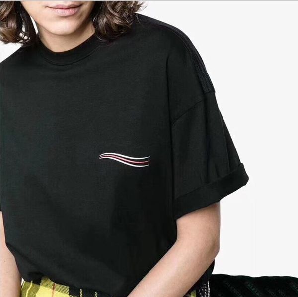 18ss men women summer street t shirt fashion europe america designer print short sleeves breathable casual solid color tee, White;black
18ss men women summer street t shirt fashion europe america designer print short sleeves breathable casual solid color tee, White;black