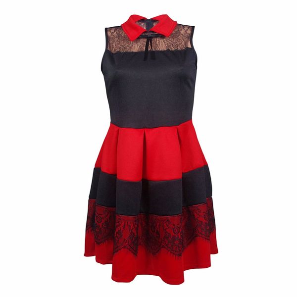 summer dress cute stand neck patchwork color sleeveless lace mesh mini dress casual party beach vestido de festa #245813, Black;gray
summer dress cute stand neck patchwork color sleeveless lace mesh mini dress casual party beach vestido de festa #245813, Black;gray