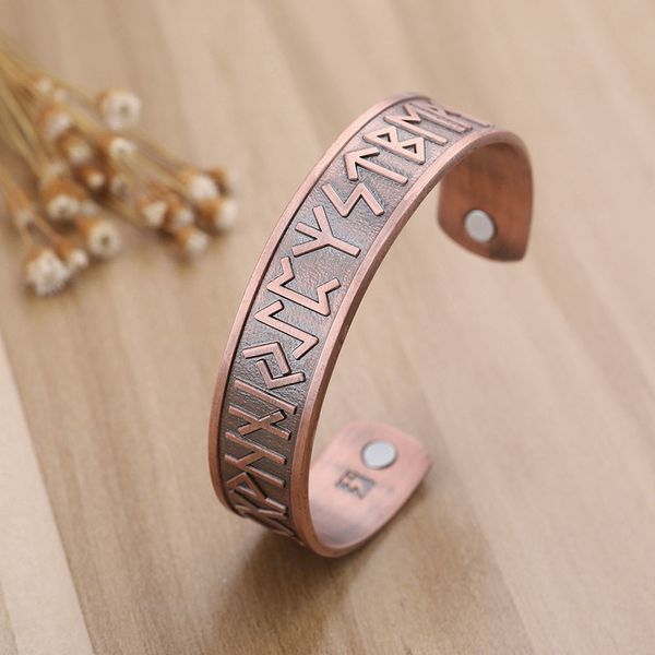 nordic viking 24 runes metal health-care magnetic bangle vintage talisman amulet jewelry gift for men women, Black
nordic viking 24 runes metal health-care magnetic bangle vintage talisman amulet jewelry gift for men women, Black