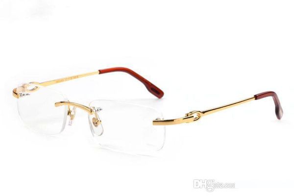 new fashion men optical frame glasses rimless gold metal buffalo horn eyewear clear lenses sunglasses occhiali lentes lunette de soleil, White;black
new fashion men optical frame glasses rimless gold metal buffalo horn eyewear clear lenses sunglasses occhiali lentes lunette de soleil, White;black