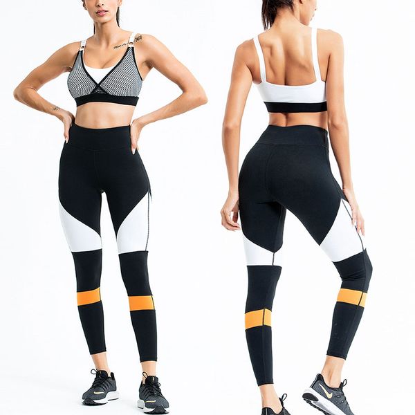 yoga outfits set sports workout suit woman quick dry vest bra splice gauze trousers ropa deportiva, White;red
yoga outfits set sports workout suit woman quick dry vest bra splice gauze trousers ropa deportiva, White;red