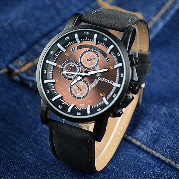 yazole 322 brand new fashion leisure sports series men watch durable quartz movement life waterproof luminous hands, Slivery;brown
yazole 322 brand new fashion leisure sports series men watch durable quartz movement life waterproof luminous hands, Slivery;brown