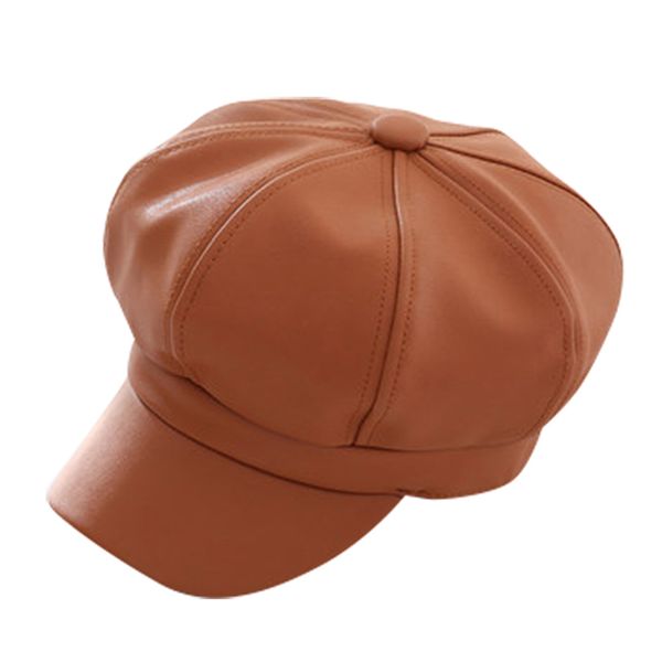 men women pu leather beret cap painter hat solid color retro for autumn winter fdc99, Blue;gray
men women pu leather beret cap painter hat solid color retro for autumn winter fdc99, Blue;gray