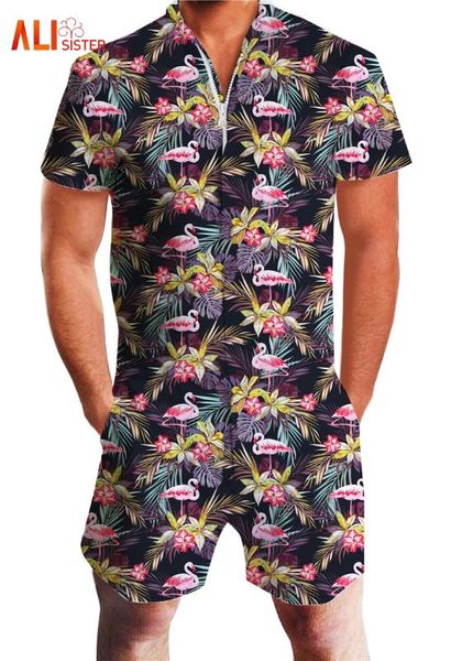 2018 fashion flamingos floral print rompers men short sleeve zipper jumpsuit playsuit men's casual party beach overalls clothing, Gray
2018 fashion flamingos floral print rompers men short sleeve zipper jumpsuit playsuit men's casual party beach overalls clothing, Gray