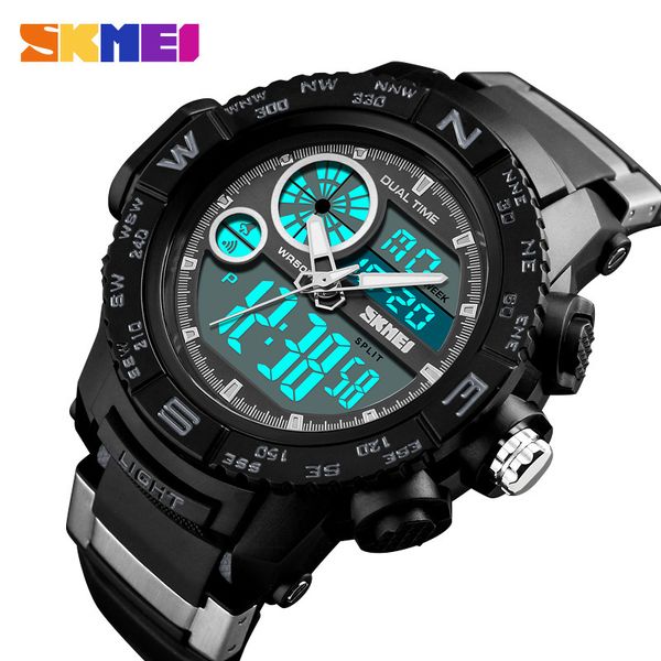 skmei men watches outdoor dual display sports wristwatches fashion casual 50m waterproof watch relogio masculino xfcs, Slivery;brown
skmei men watches outdoor dual display sports wristwatches fashion casual 50m waterproof watch relogio masculino xfcs, Slivery;brown