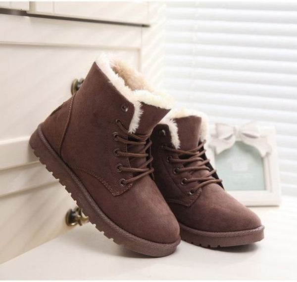 0809 cqc35 womens winter suede leather boots snowball flat half boot ladies black warm knee boots designer botas, Red;white
0809 cqc35 womens winter suede leather boots snowball flat half boot ladies black warm knee boots designer botas, Red;white
