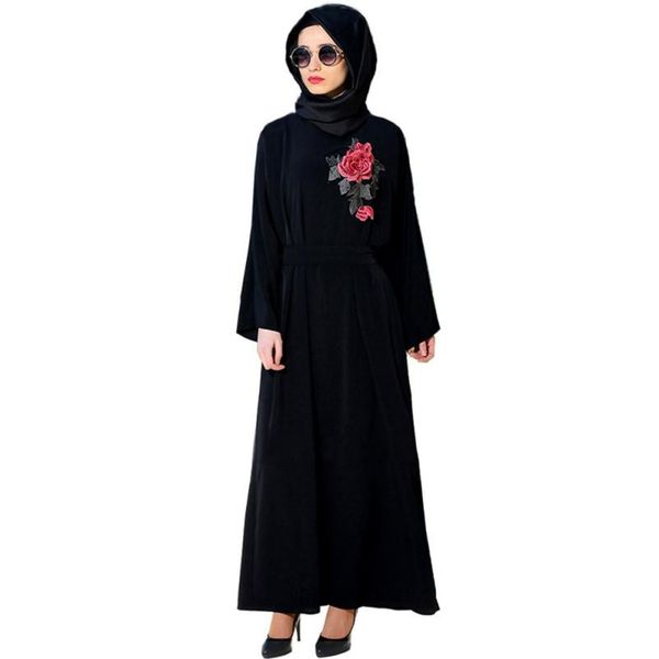 2018 dress female new fashion muslim women islamic pure color embroider plus size middle east long dress vestidos, Black;gray
2018 dress female new fashion muslim women islamic pure color embroider plus size middle east long dress vestidos, Black;gray