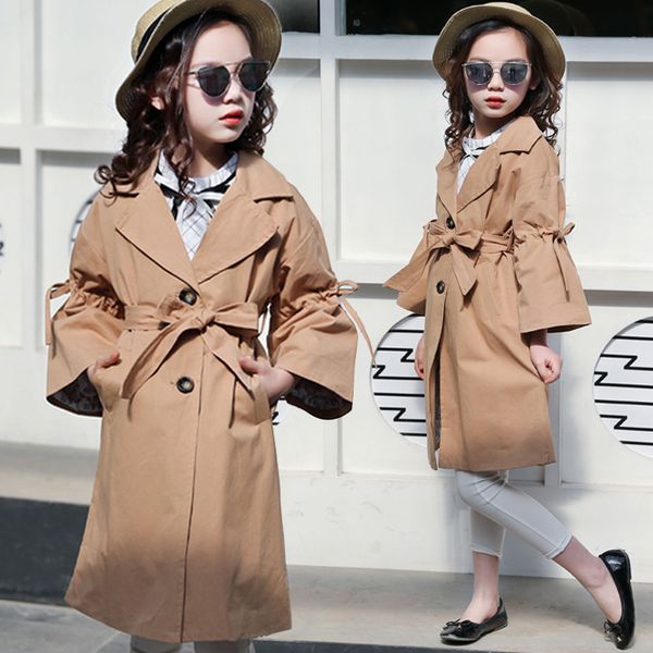 korean version long girls coats spring jackets for girls clothes windbreaker children's jacket kids outerwear trench coats, Blue;gray
korean version long girls coats spring jackets for girls clothes windbreaker children's jacket kids outerwear trench coats, Blue;gray
