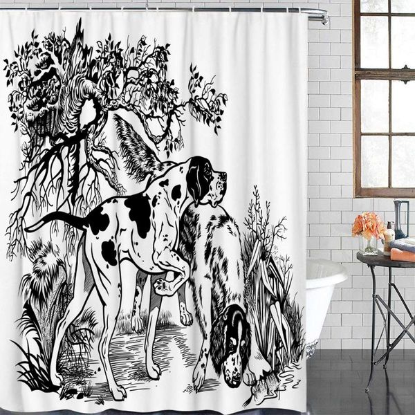 fabric shower curtain black and white hound wood art shower curtains waterproof polyester bathroom curtain &12 hooks
fabric shower curtain black and white hound wood art shower curtains waterproof polyester bathroom curtain &12 hooks