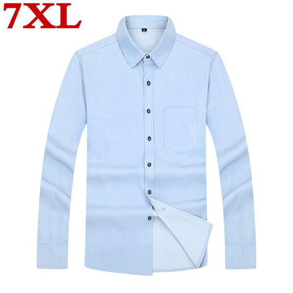 plus size 7xl 6xl casual men shirts loose fit male social shirts brand long sleeve business shirt men clothes, White;black
plus size 7xl 6xl casual men shirts loose fit male social shirts brand long sleeve business shirt men clothes, White;black