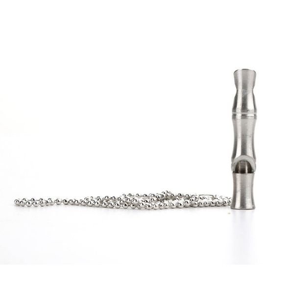 aolikes bamboo joint survival stainless steel loud whistle classic tool collection mini survival whistle