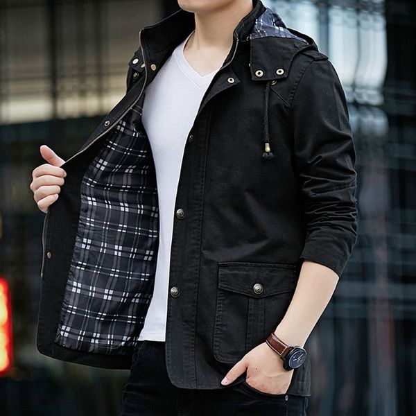 men's autumn winter casual hooded pure color jacket button outwear casual men overcoat jaqueta masculino inverno #ws, Black;brown
men's autumn winter casual hooded pure color jacket button outwear casual men overcoat jaqueta masculino inverno #ws, Black;brown