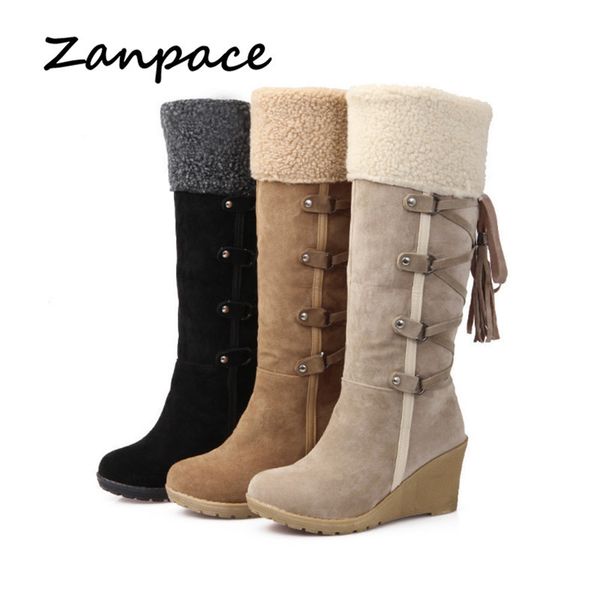 2019 осень большой размер 43 снег сапоги клинья keep warm winter boots для женщин кисточкой высокий каблук круглый toe knee high женская обу, Black
2019 осень большой размер 43 снег сапоги клинья keep warm winter boots для женщин кисточкой высокий каблук круглый toe knee high женская обу, Black