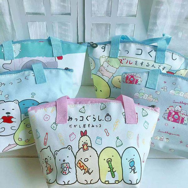new pu leather waterproof portable lunch box bag moledy snopi sumikko gurashi lunch bag hand for students, Blue;pink
new pu leather waterproof portable lunch box bag moledy snopi sumikko gurashi lunch bag hand for students, Blue;pink