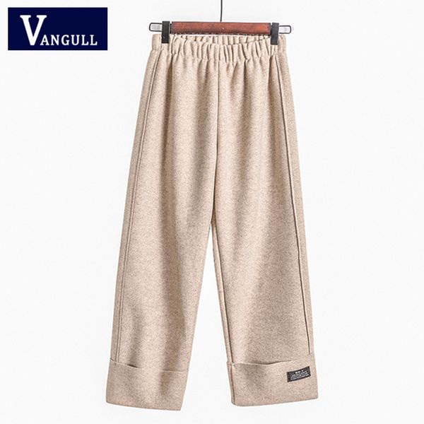 vangull 2020 spring & summer casual women's clothing solid high waist wide leg pants elastic knitted loose ankle-length pants, Black;white
vangull 2020 spring & summer casual women's clothing solid high waist wide leg pants elastic knitted loose ankle-length pants, Black;white