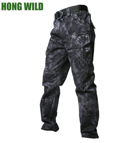 men's pants camouflage tactical men rip swaterproof army combat male soldier cotton cargo trousers, Black
men's pants camouflage tactical men rip swaterproof army combat male soldier cotton cargo trousers, Black