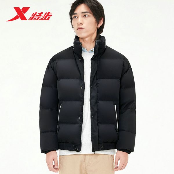 xtep men's down jacket winter new stand collar solid color warm overcoat men casual down coat men winter parkas 881429199222, Blue;black
xtep men's down jacket winter new stand collar solid color warm overcoat men casual down coat men winter parkas 881429199222, Blue;black
